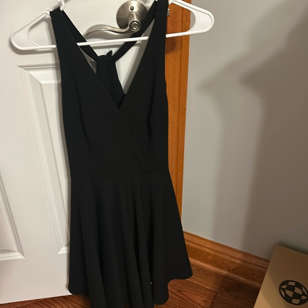 Lulu’s Black Flowy Dress